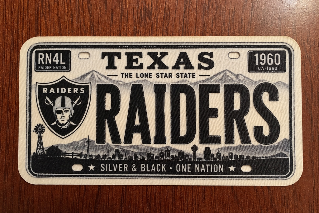 Texas Raider Plate
