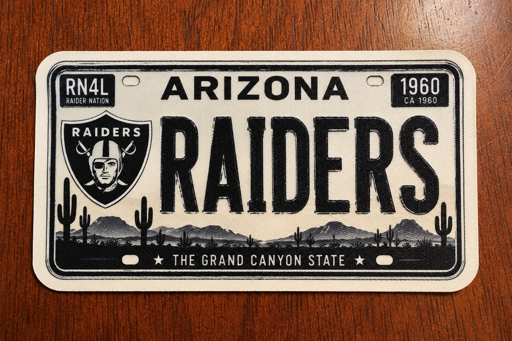 Arizona  Raider Plate
